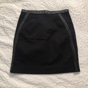 H&M Skirts - H&M Black Skirt with Leather Detailing H&M Skirts - H&M Black Skirt with Leather Detailing